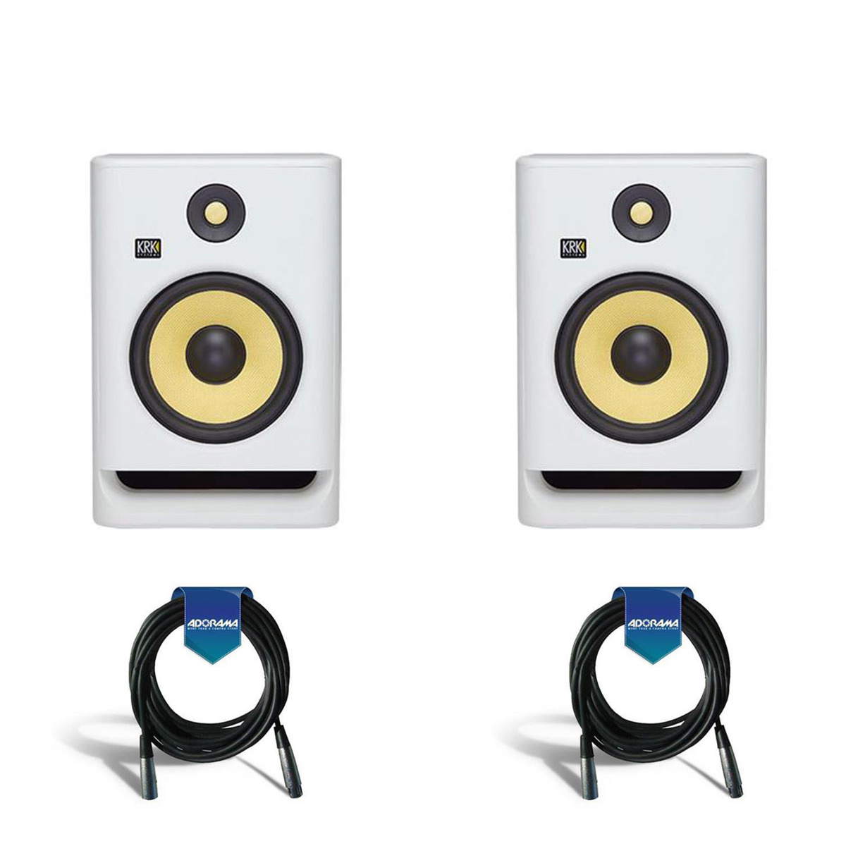 

KRK ROKIT 5 G4 5"Powered White Noise Near-Field Studio Monitor W/2x 20'XLR Cable