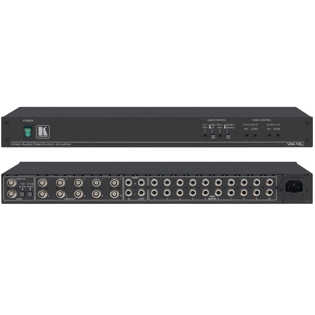 

Kramer Electronics VM-10xl 1:10 Composite Video/Stereo Audio Amplifier
