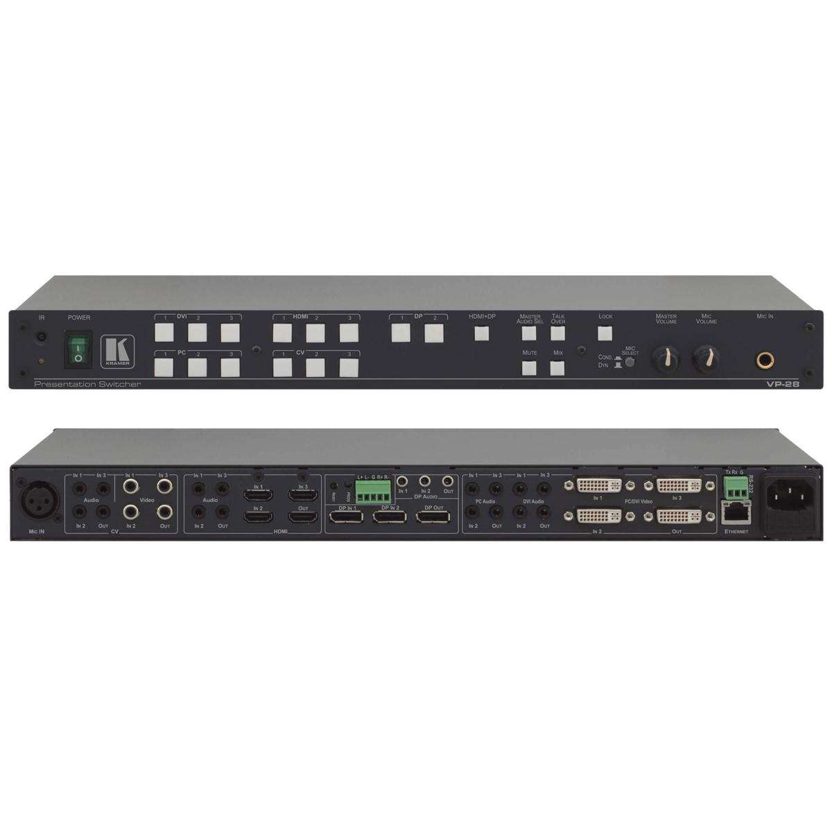 

Kramer Electronics VP-28 14-Input Multi-Format Presentation Switcher