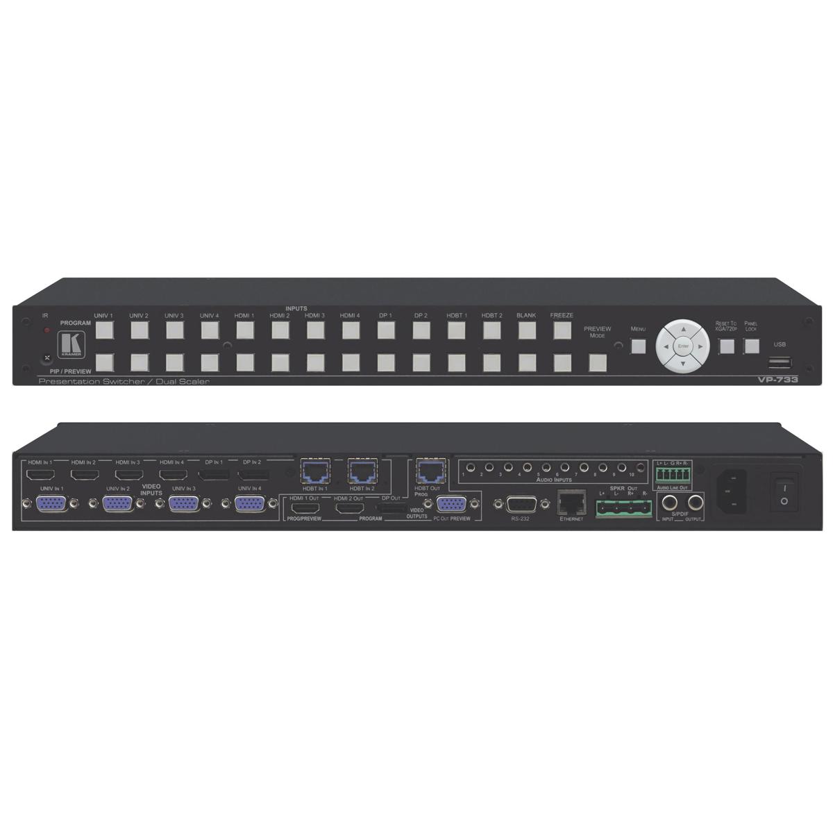 

Kramer Electronics VP-733 12-Input ProScale Matrix Switcher and 4K30 UHD Scaler