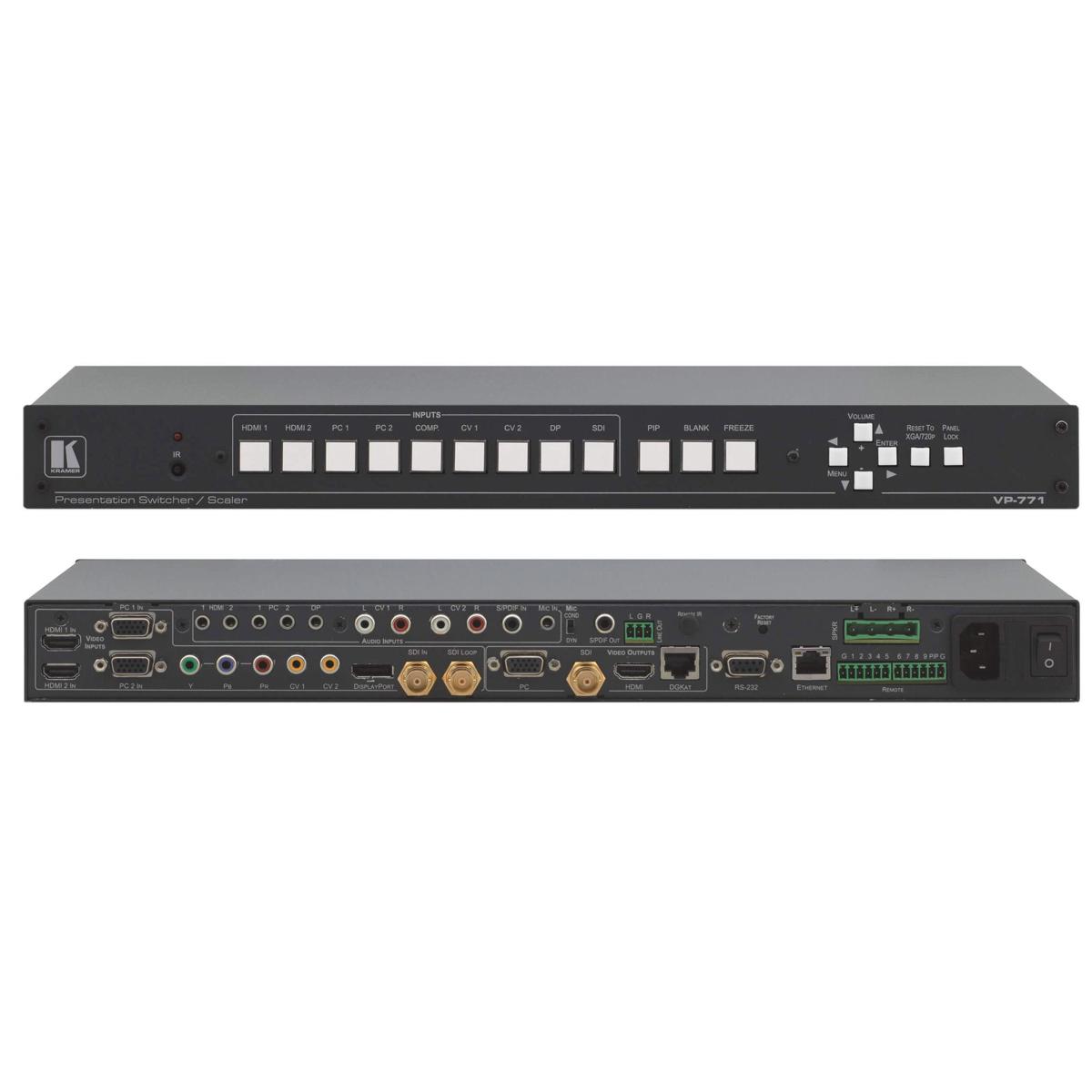 

Kramer Electronics VP-771 9-Input ProScale Switcher/Scaler with Speaker Outputs