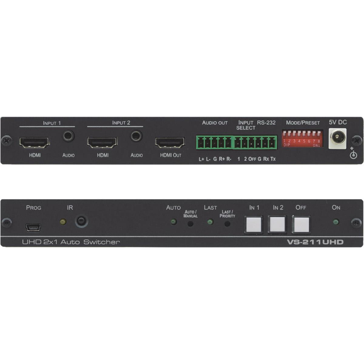 Image of Kramer Electronics VS-211UHD 2x1 4K60 4:2:0 HDMI Auto Switcher with Audio