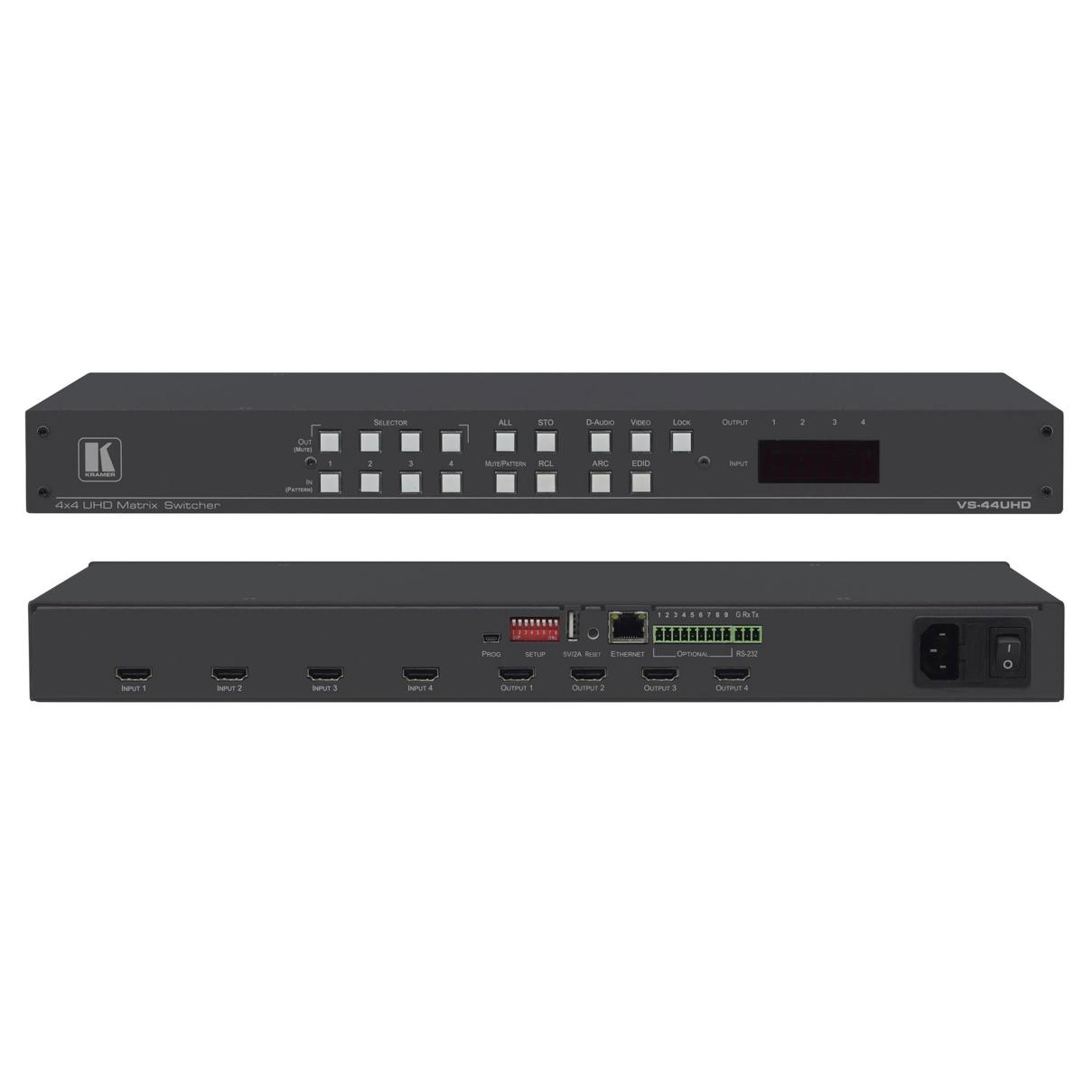 

Kramer Electronics VS-44UHD 4x4 4K60 4:2:0 HDMI Matrix Switcher