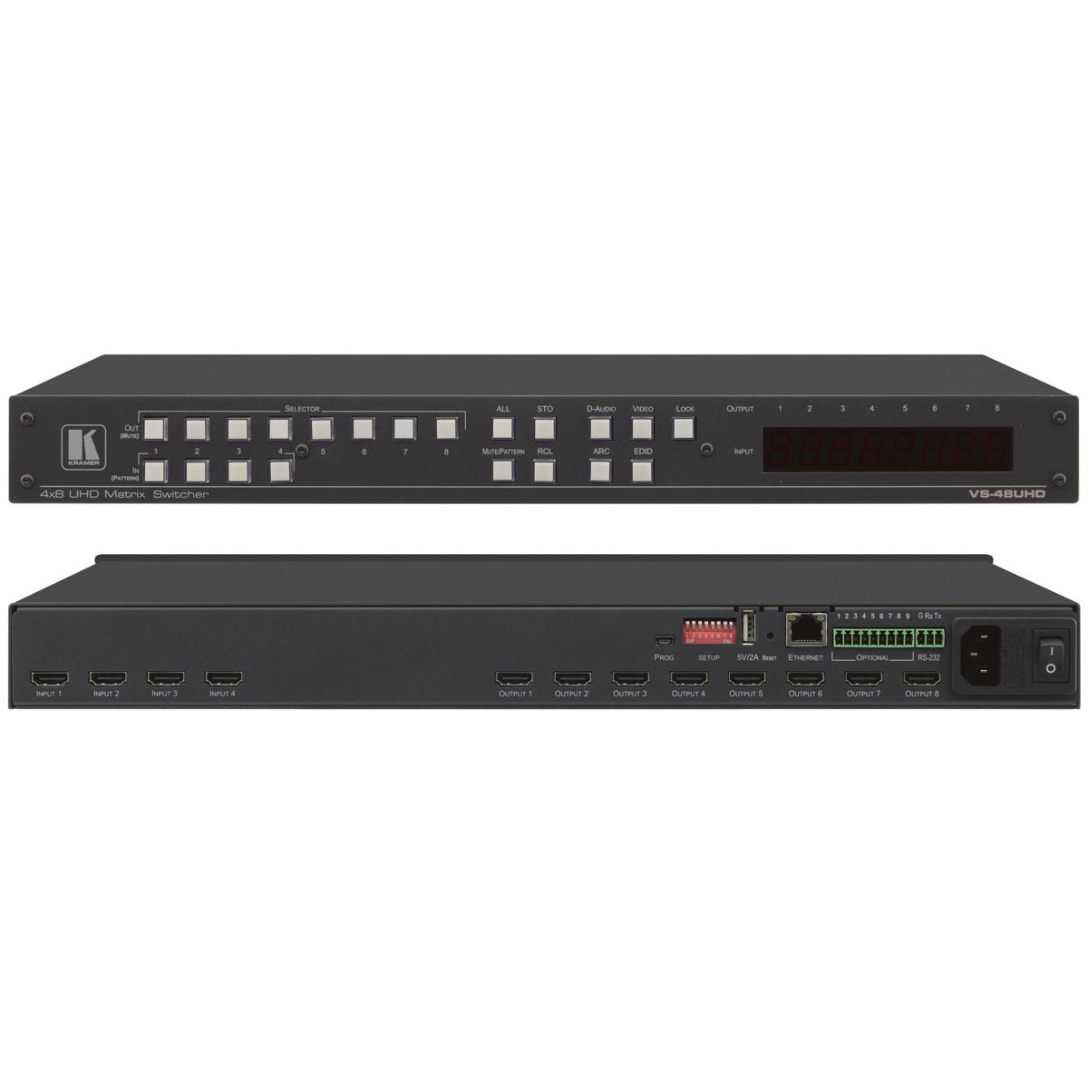 

Kramer Electronics VS-48UHD 4x8 4K60 4:2:0 Matrix Switcher