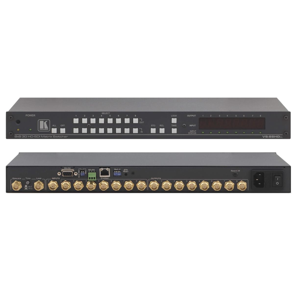 

Kramer Electronics VS-88HDxl 8x8 3G HD-SDI Matrix Switcher