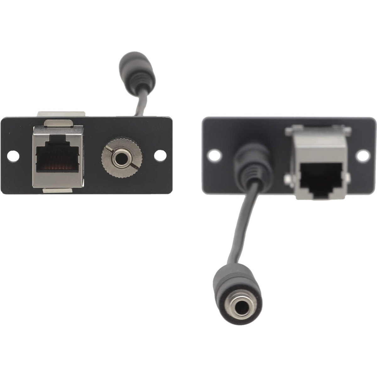 

Kramer Electronics WA-45 3.5mm Stereo Audio & RJ-45 Wall Plate Insert, White