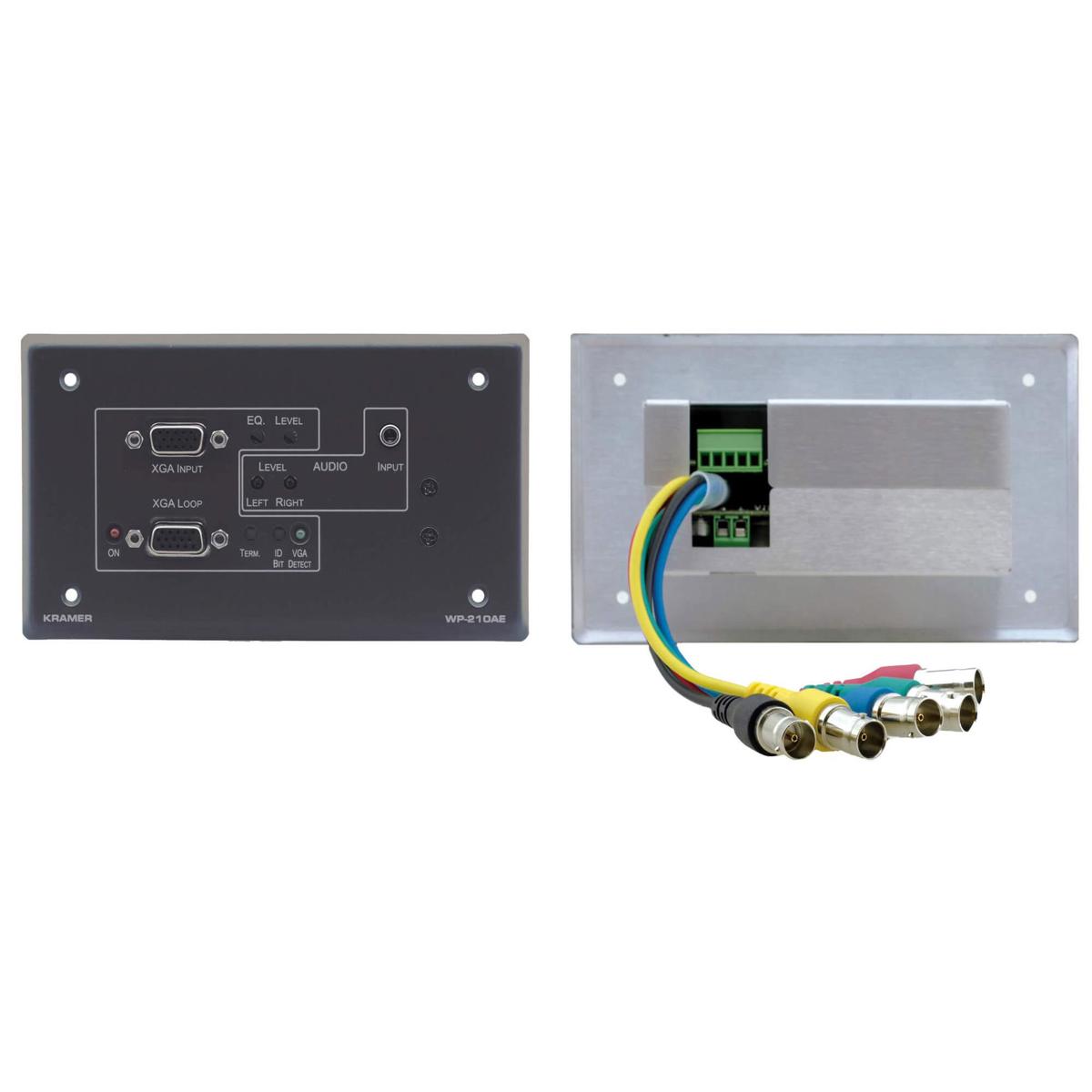 

Kramer Electronics Kramer WP-210A VGA Amplifier and Stereo Audio Wall Plate, Gray