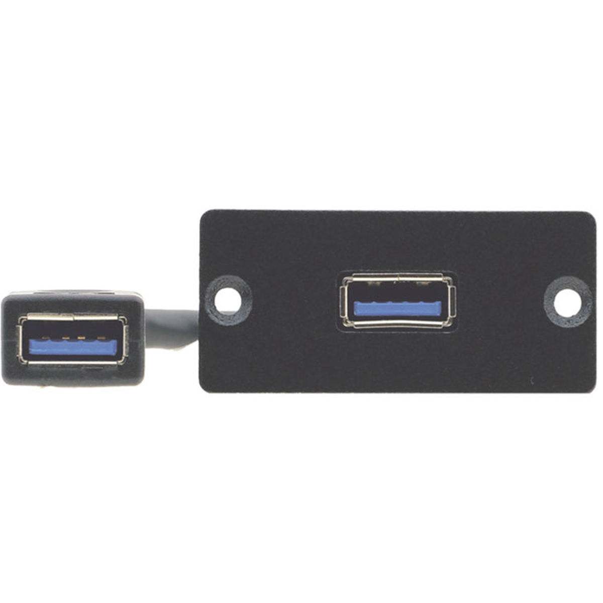 

Kramer Electronics WU3-AA USB 2.0-A to USB 2.0-A Female Wall Plate Insert, Black