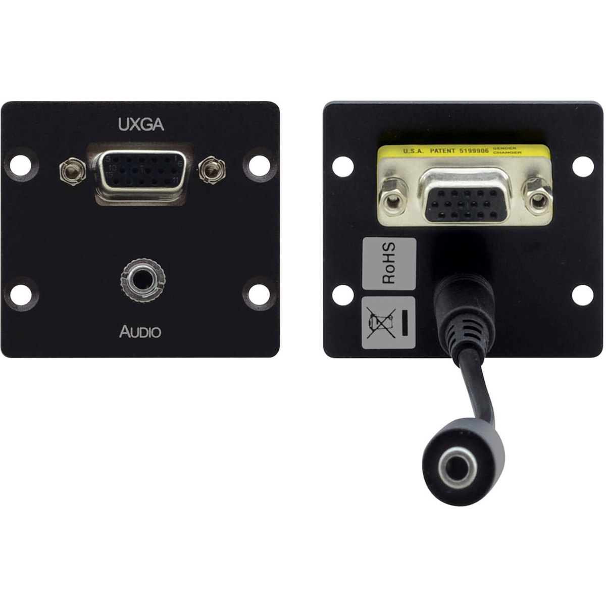 

Kramer Electronics WXA-2P Wall Plate Insert - 15-Pin HD & 3.5mm Audio, White