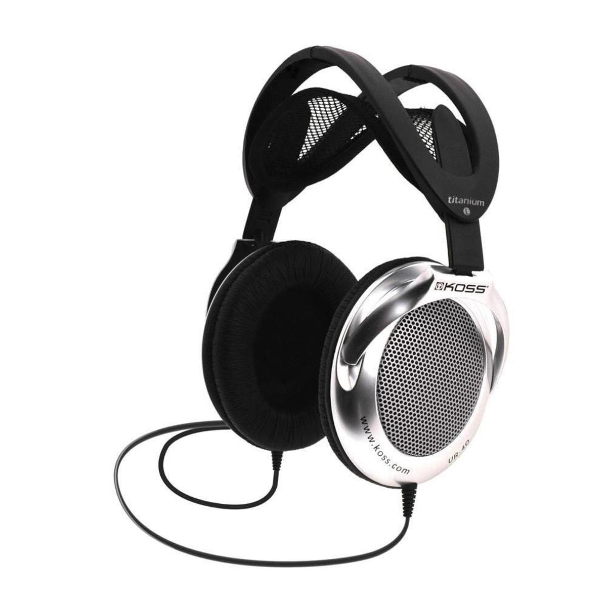 

Koss UR40 Foldable Lightweight Over-Ear Headphones, Black