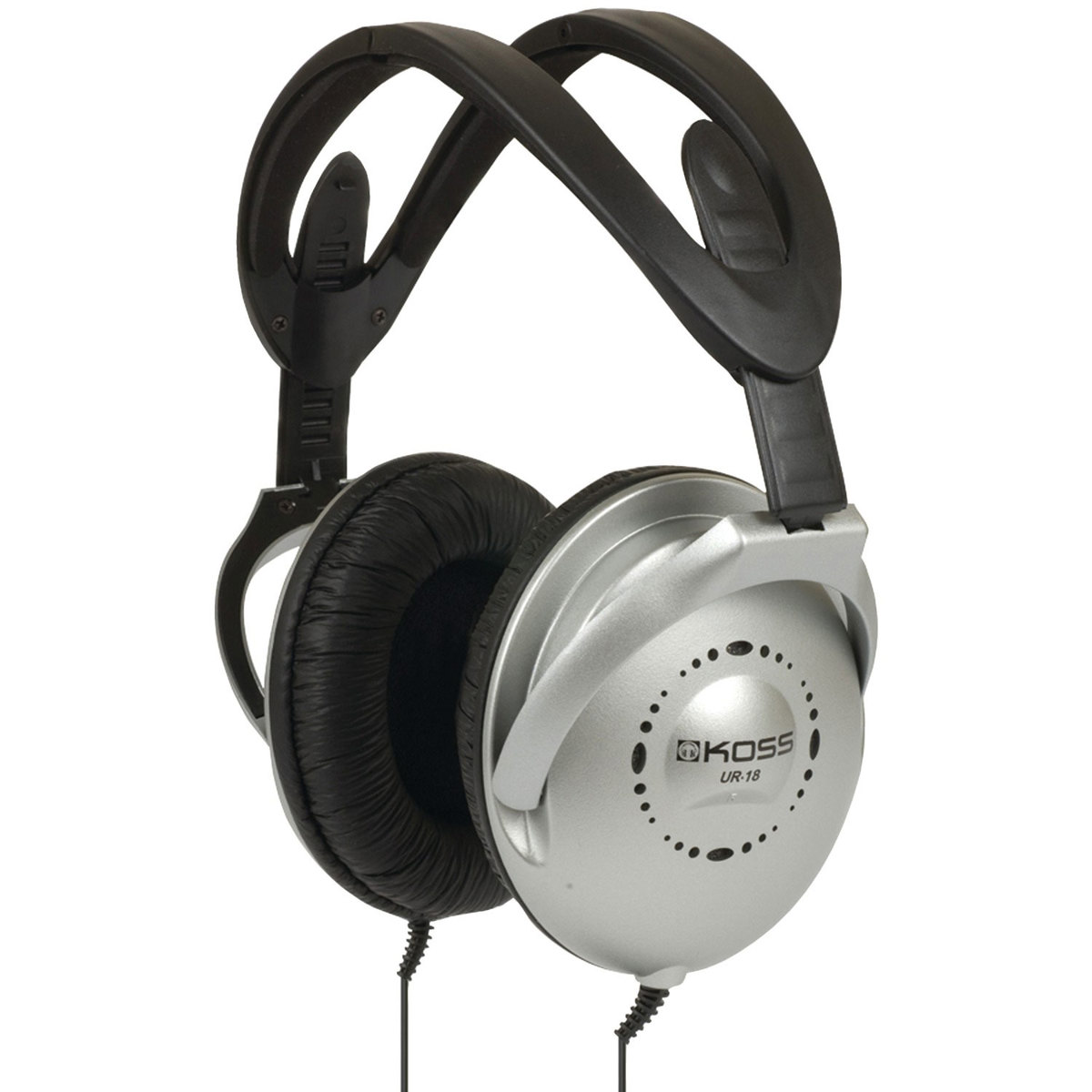 

Koss UR18 Lightweight Over-Ear Headphones, Silver