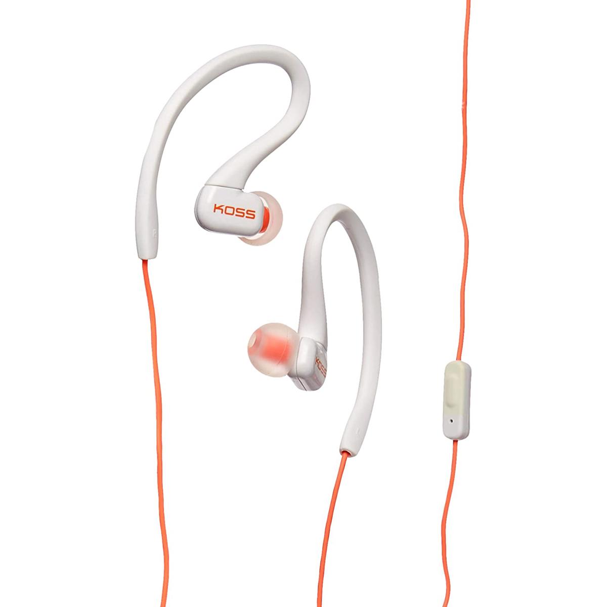 

Koss KSC32i FitClip Headphones with Microphone, Coral