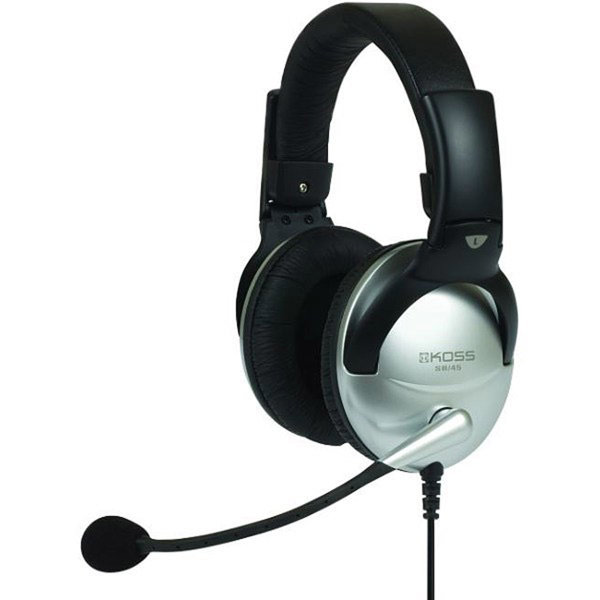 

Koss SB45 Noise-Cancelling Headset with Multimedia Use Microphone, Silver