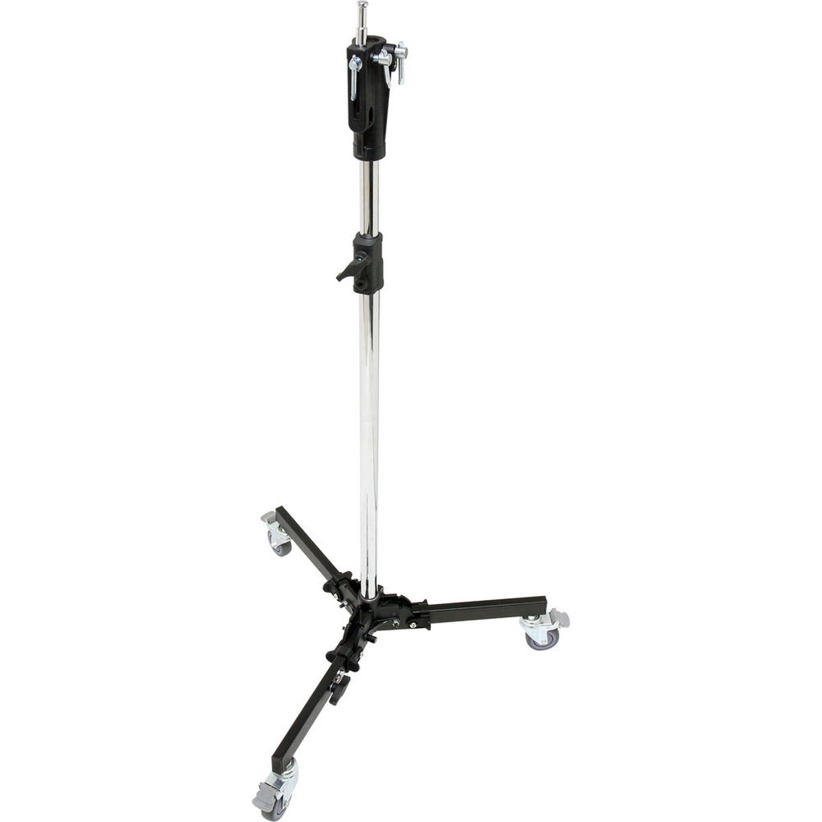 

Kupo 4-Section Steel Studio Stand with Casters, 13.8', Black/Chrome