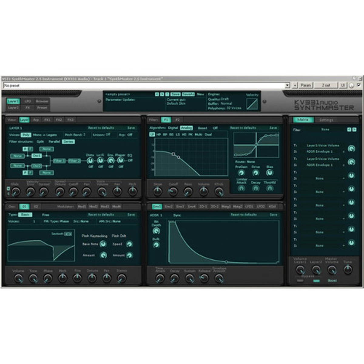

KV331 Audio SynthMaster Synthesizer Software and Expansion Banks, Download