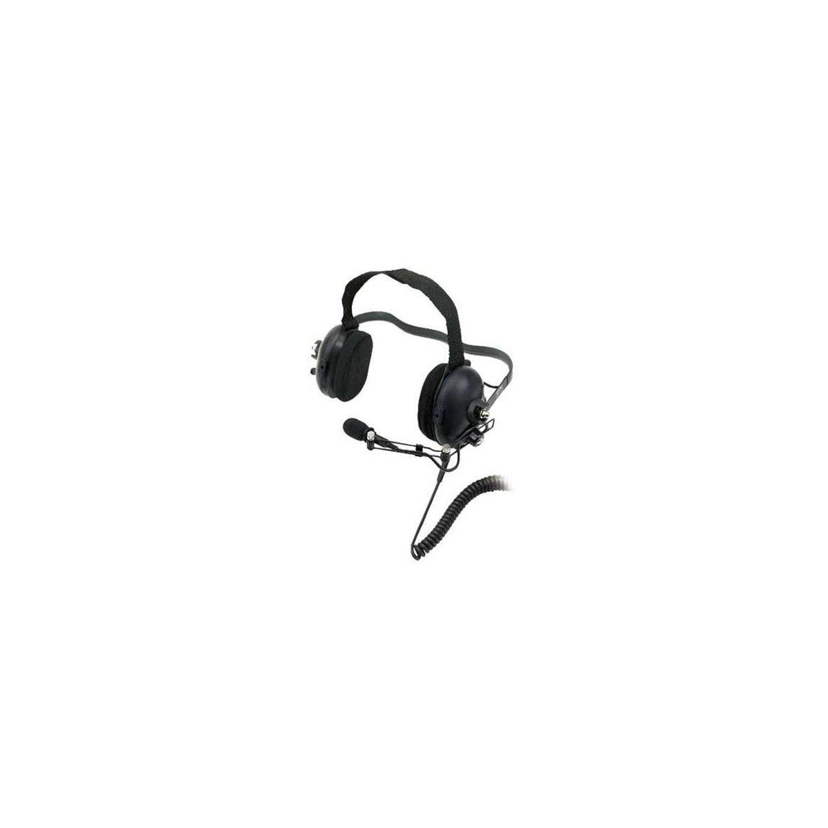 Image of Kenwood KHS10BH Noise-Reduction Over-the-Head Headset Microphone with PTT