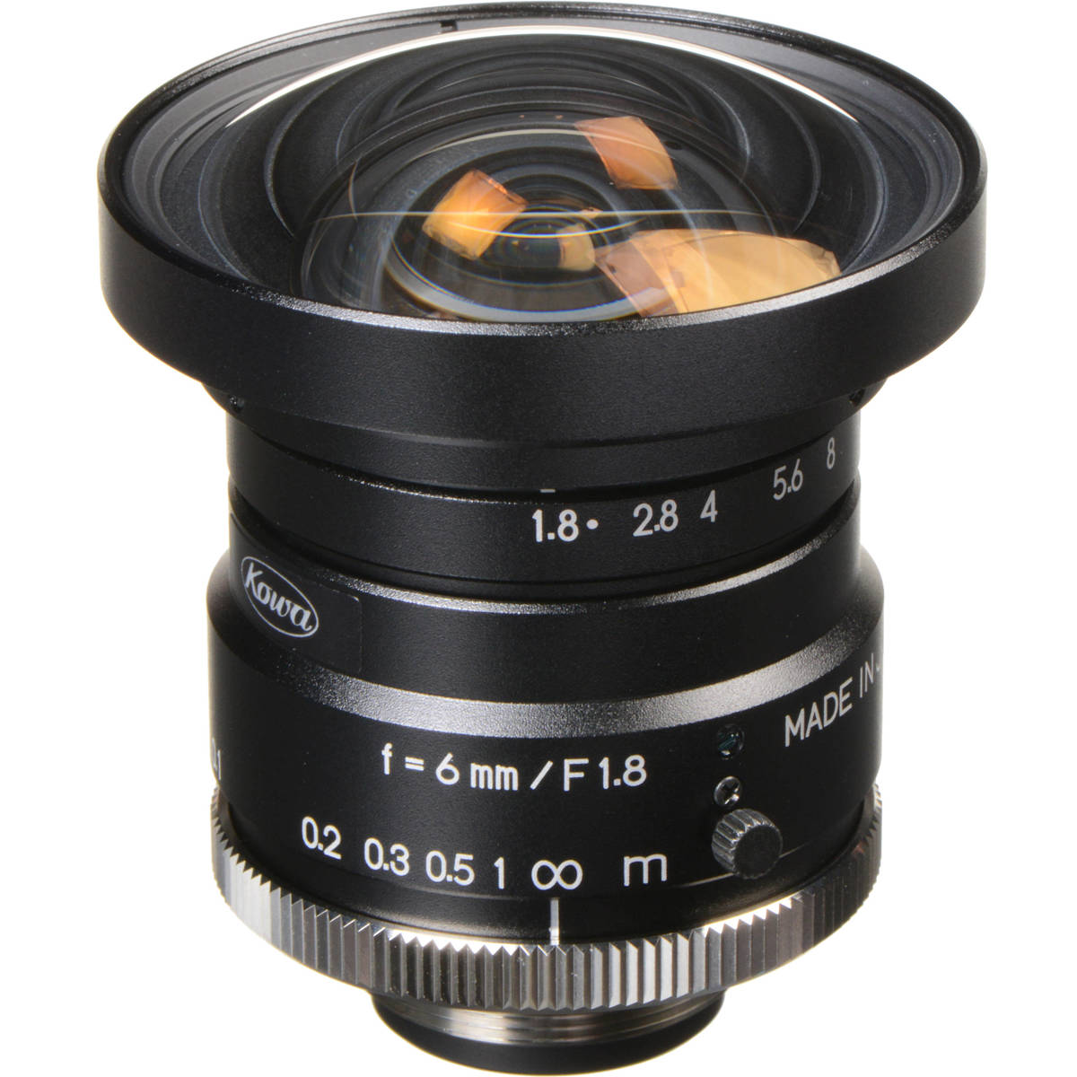 

Kowa LM6HC 6mm f/1.8-16 1" HC Series Fixed Lens, C-Mount