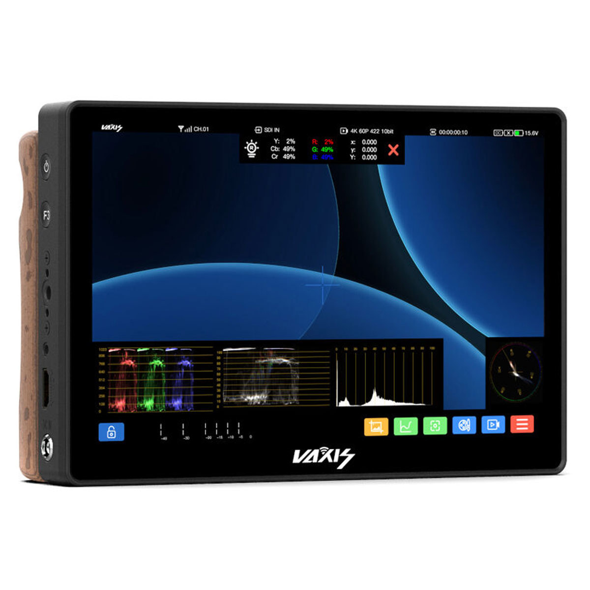 

Vaxis Storm Cine 8 8.9" 4K Touchscreen On-Camera Monitor NP-F Mount