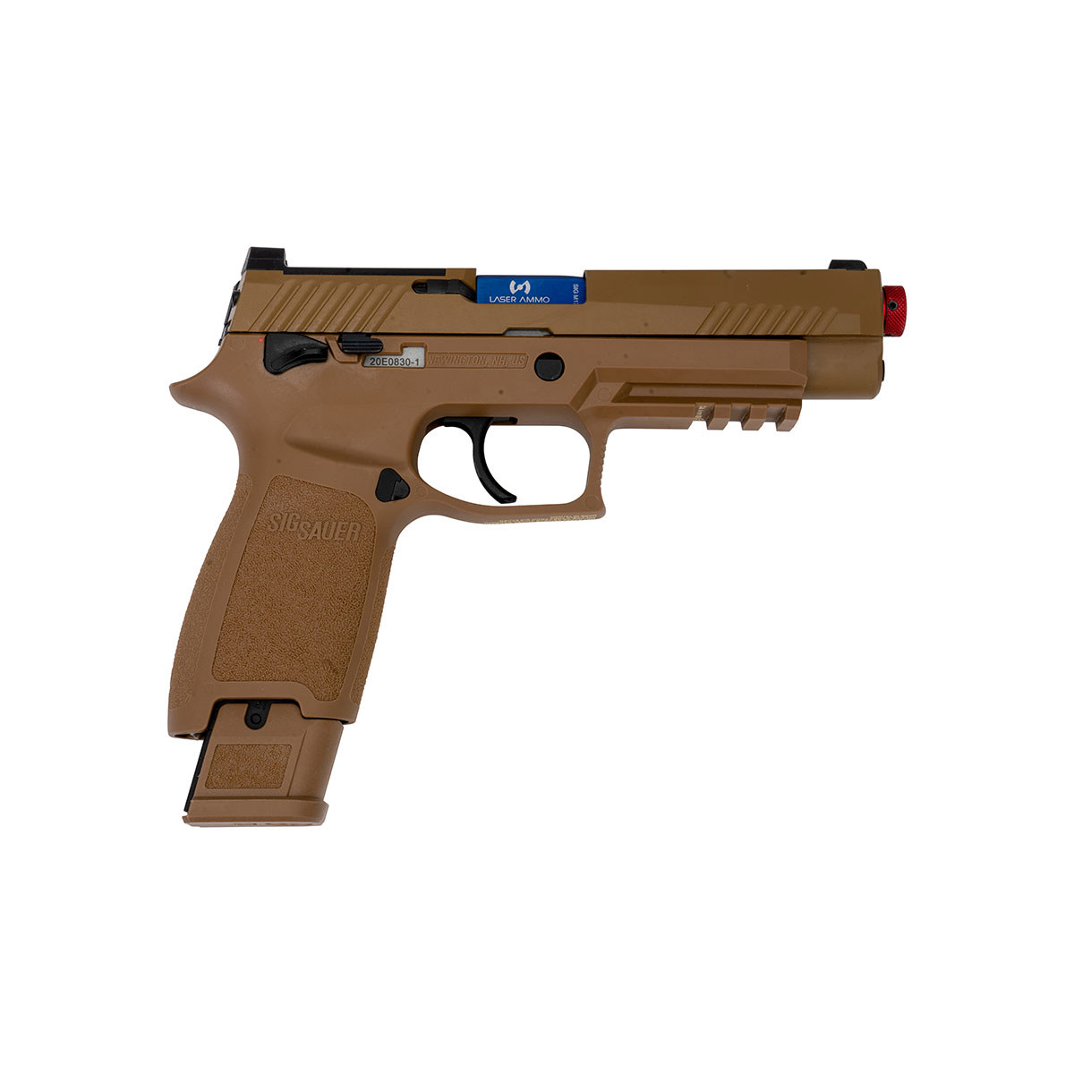 Laser Ammo SIG M17 Recoil Enabled Airsoft Training Pistol with Red Laser