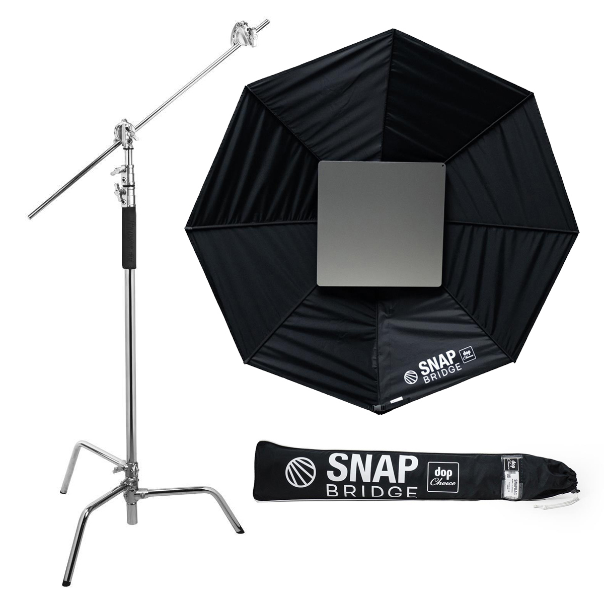 

LightBridge DoPchoice 5' SnapBridge SLIM with 10' C Stand Turtle Base Kit,Chrome