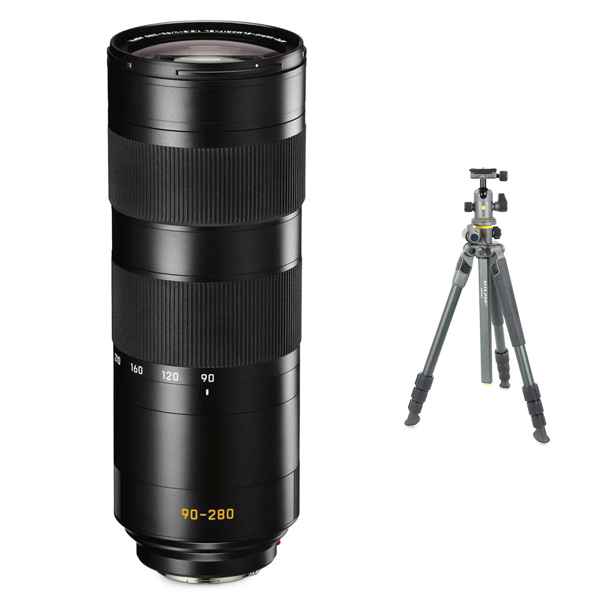 

Leica Apo-Vario-Elmarit-SL 90-280mm f/2.8-4 Lens w/ALTA PRO 2+ 264AB Al Tripod