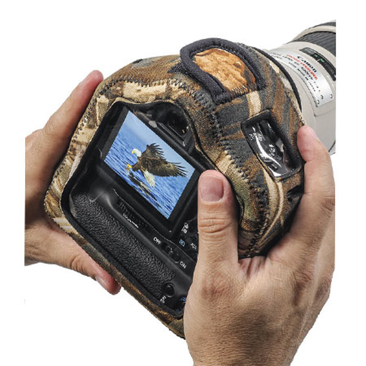 

LensCoat BodyGuard Compact CB (Clear Back) with Grip, Realtree Max4 HD