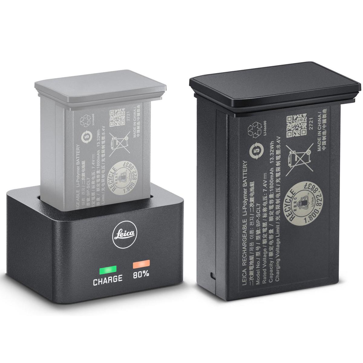 

Leica BC-SCL7 Battery Charger with BP-SCL7 Lithium-Ion Battery Pack, Black