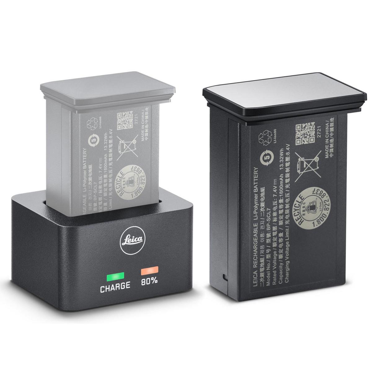 

Leica BC-SCL7 Battery Charger with BP-SCL7 Lithium-Ion Battery Pack, Silver