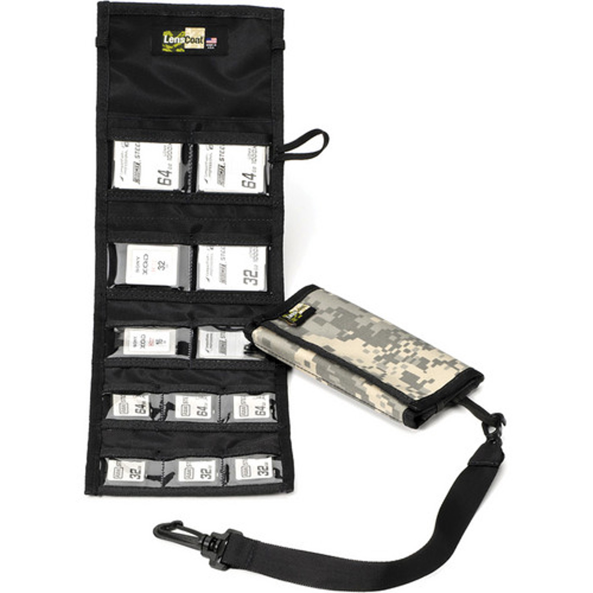 

LensCoat Combo 66 Memory Wallet, Digital Camo