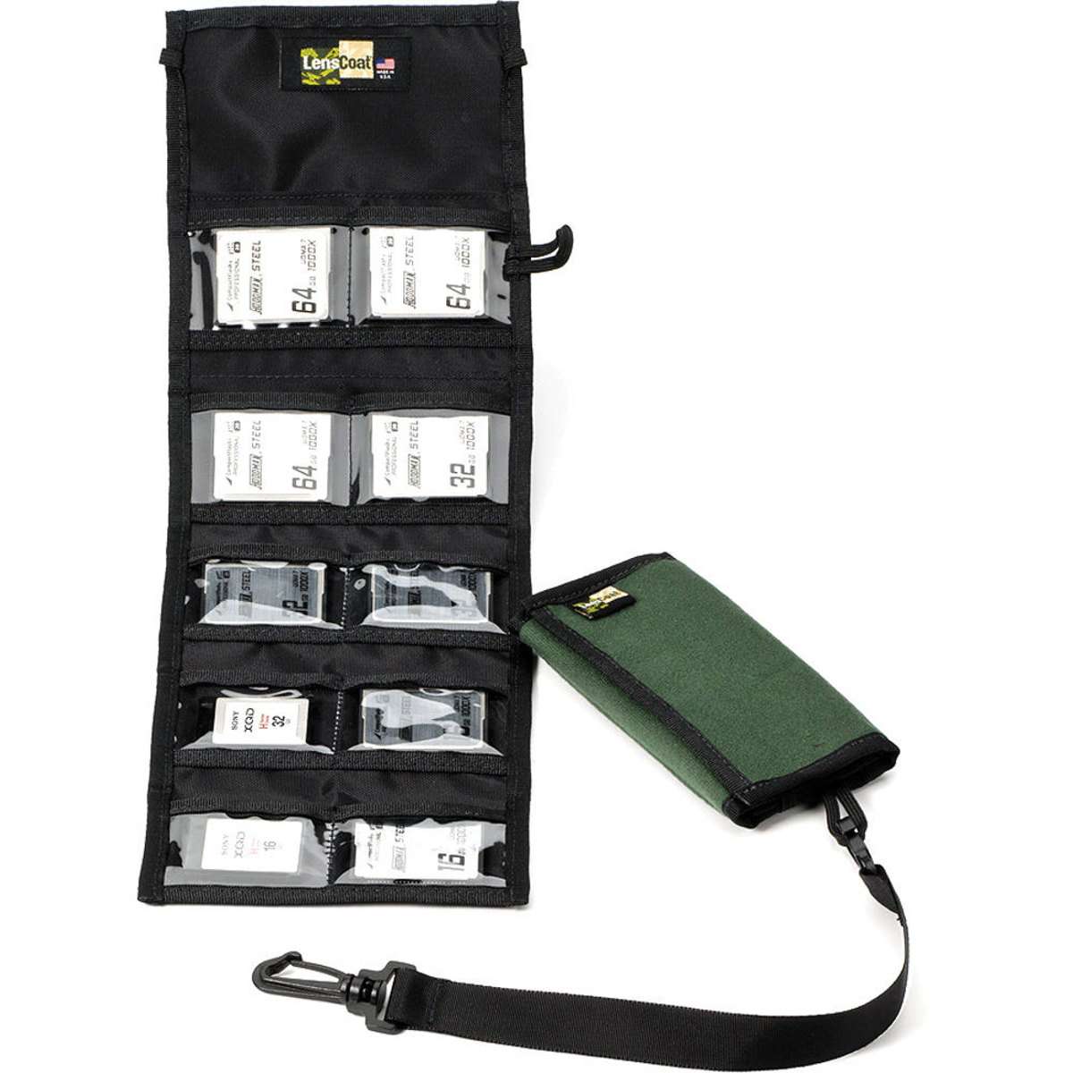 

LensCoat CF10 Memory Card Wallet, Green