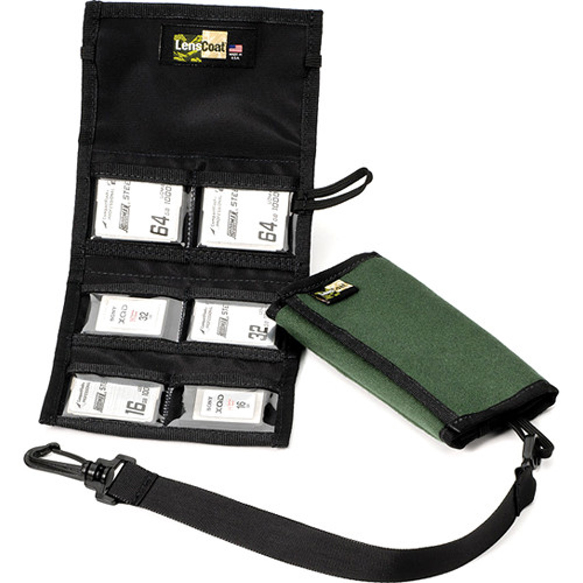 

LensCoat CF6 Memory Card Wallet, Green