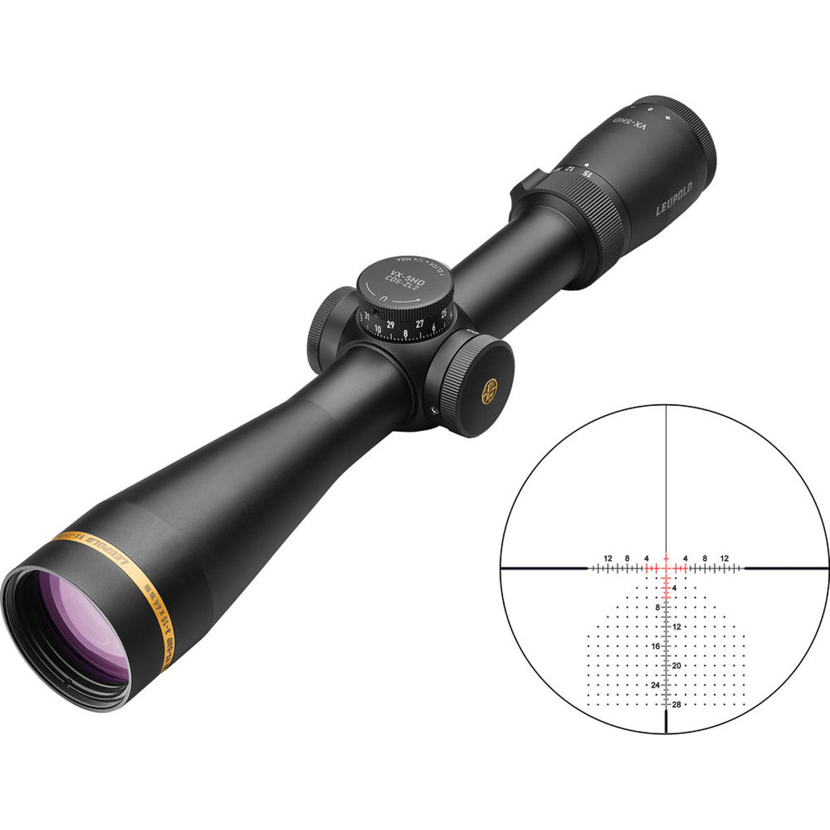 

Leupold 3-15x44 VX-5HD Riflescope, Impact-29 MOA Ret, Side Focus, CDS, 30mm Tube