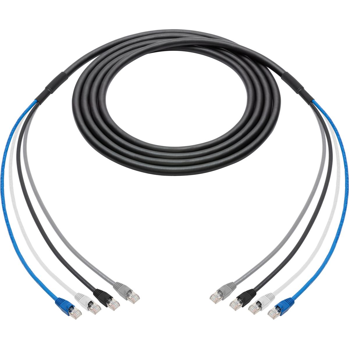 

Laird 4C6SNK-075 75' 4-Ch Belden Cat6 Ethernet Cable with RJ45 & 24" Fanouts