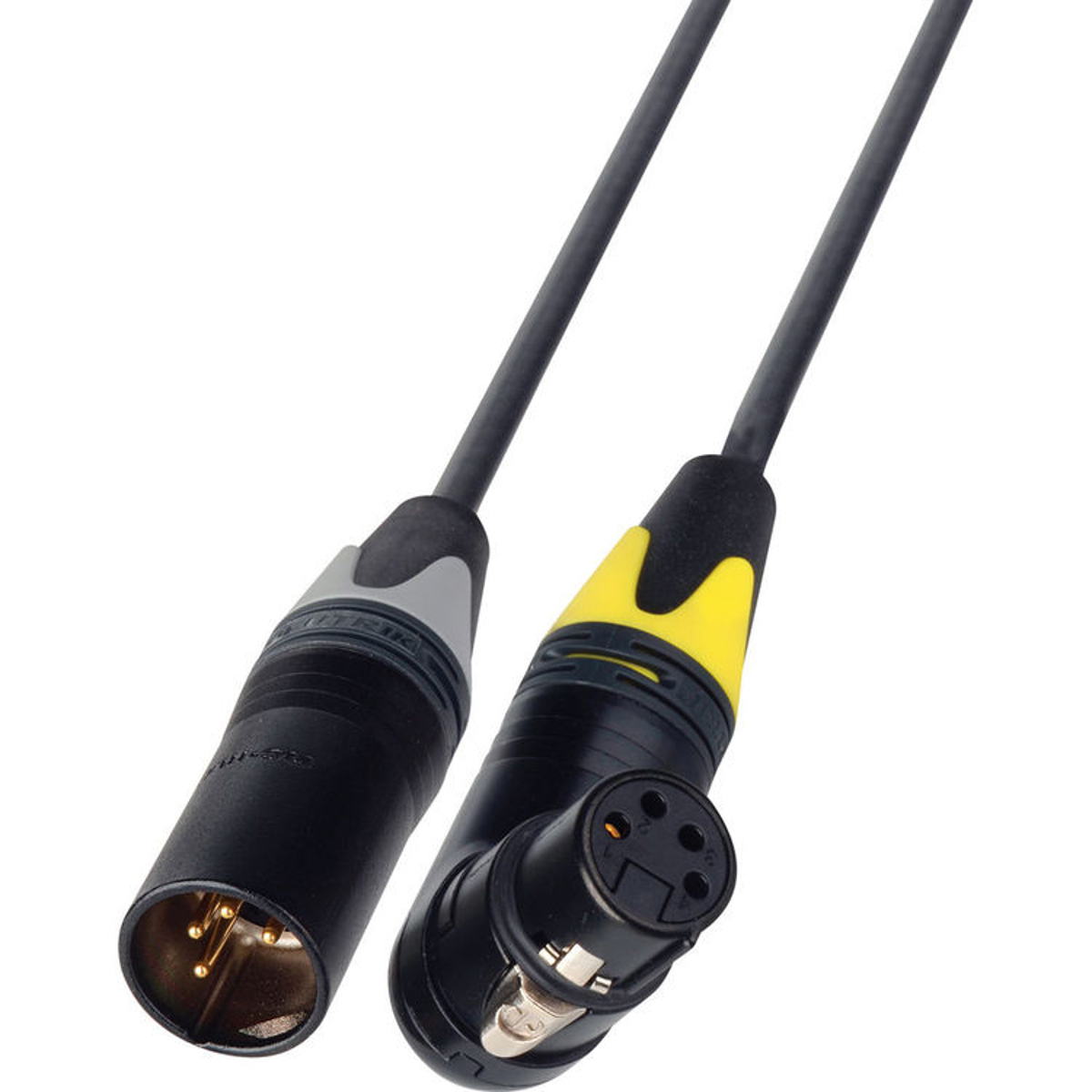 

Laird 1' Right Angle 4-Pin XLR Female to 4-Pin XLR Male Power Cable