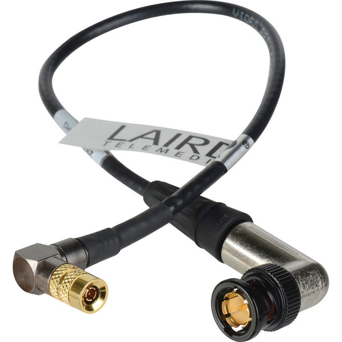 

Laird 1' 3G-SDI DIN RA 1.0/2.3 to BNC RA Adapter Cable, Black