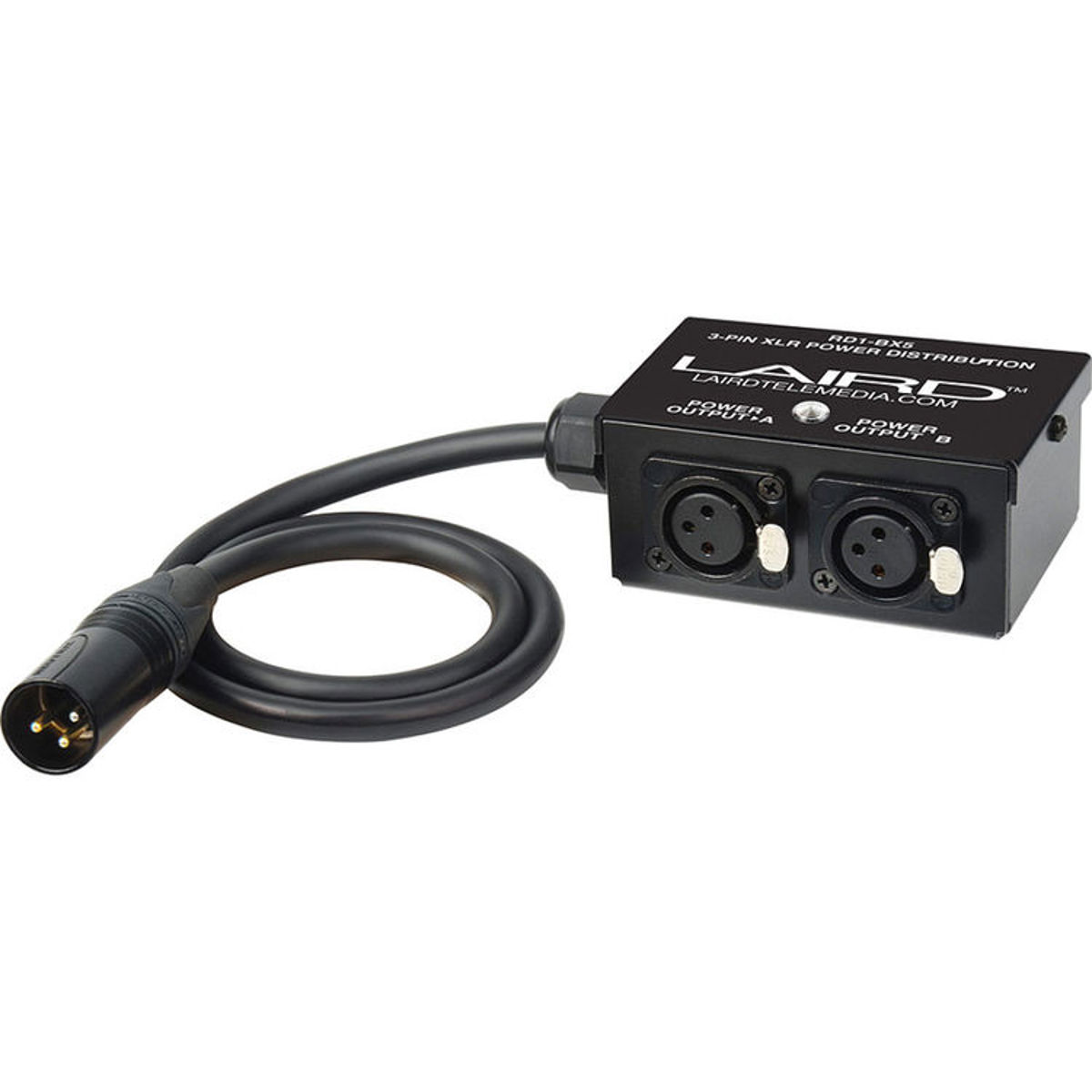 

Laird RD1-BX5 24 Volt Power Splitter Box with 1 XLR3 to 2 XLR3