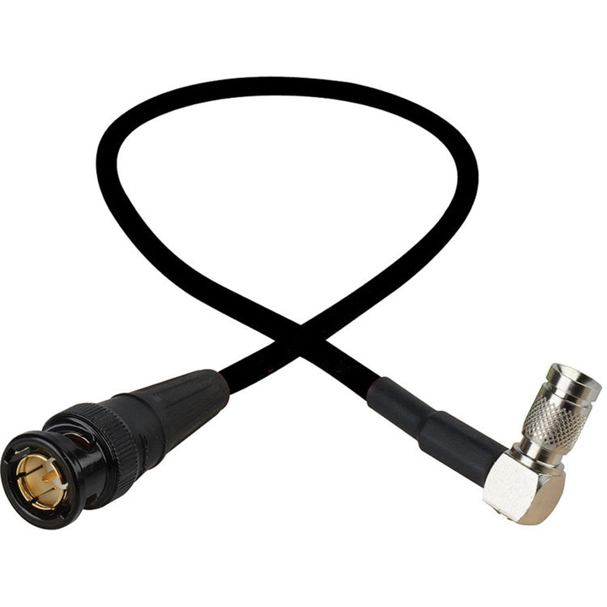 

Laird 1' 3G SDI Right Angle DIN 1.0/2.3 to BNC Adapter Cable, Black