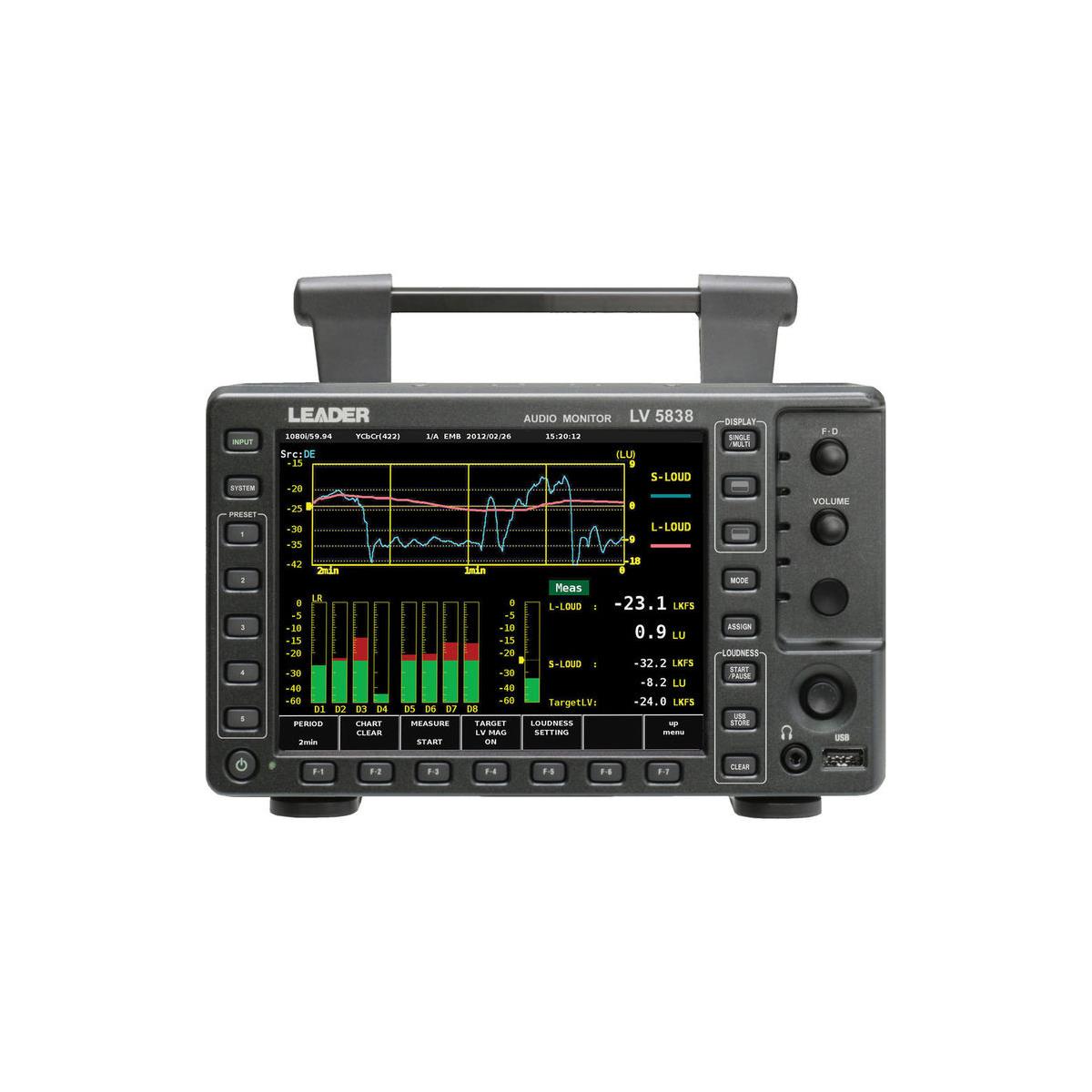Image of Leader LV5838 Audio Monitor for Audio Console and Master Monitoring