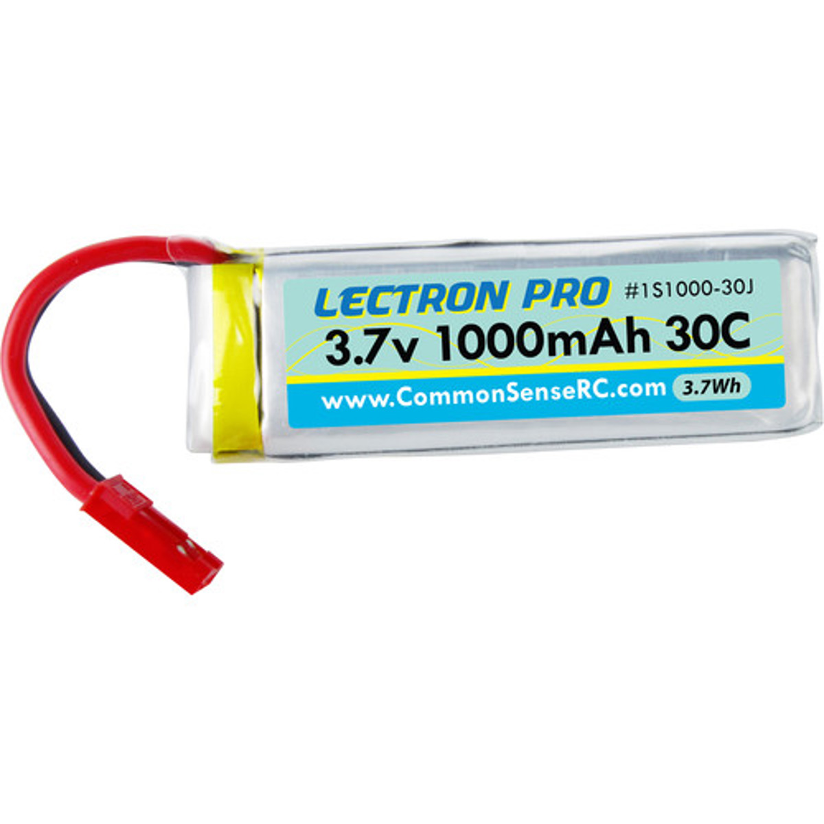 Image of COMMON SENSE RC Lectron Pro 3.7V 1000mAh 30C Li-Po Battery