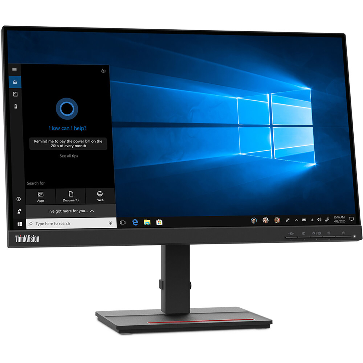 Lenovo ThinkVision S22e-20 21.5&quot; 16:9 Full HD VA WLED LCD Monitor, Raven Black