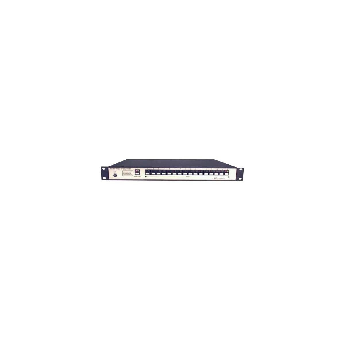 Image of Link Electronics AVS-816/SA 16x1 1RU Analog Video Switcher with Audio Follow