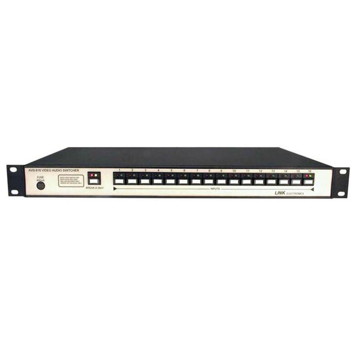 

Link Electronics Link ELectronics AVS-816/VA 16x1 1RU Analog Video Switcher