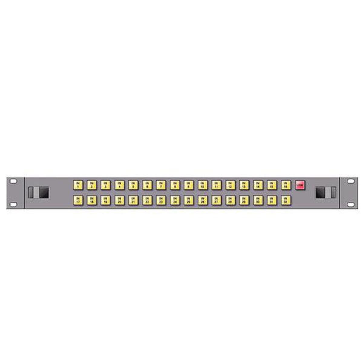 

Link Electronics 32x1 Single-Bus AFV Remote Control Panel, Bus-Lock Button, 1RU