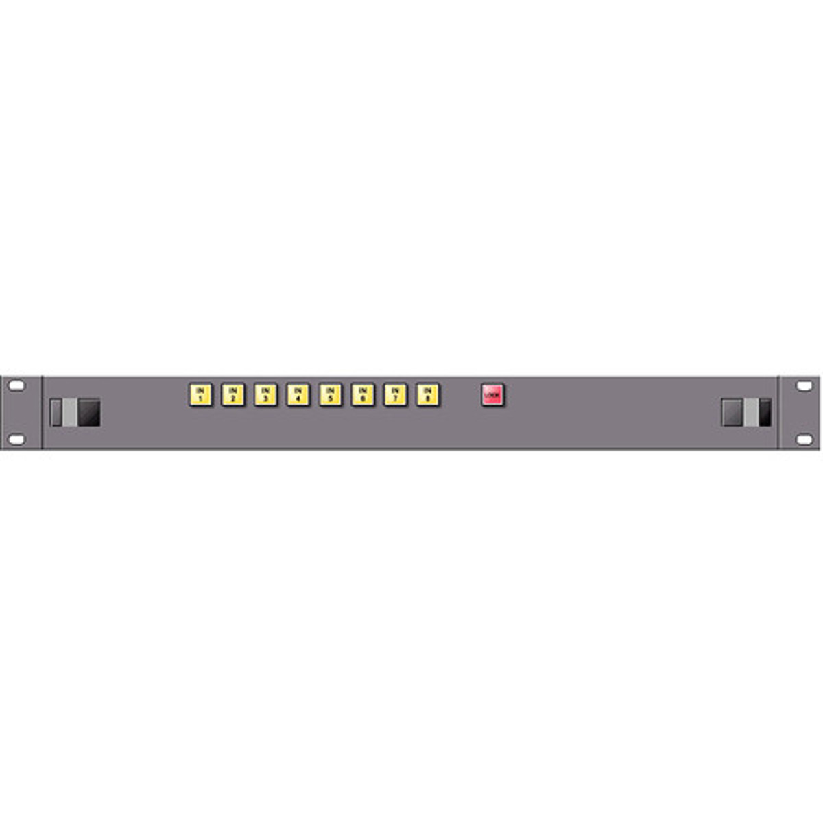 Image of Link Electronics 8x1 Single-Bus AFV Control Panel with Bus-Lock