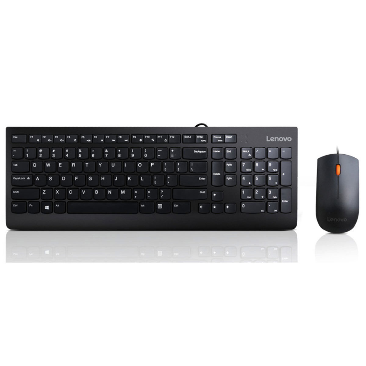 

Lenovo 300 Wired USB Keyboard and Mouse Combo, Black