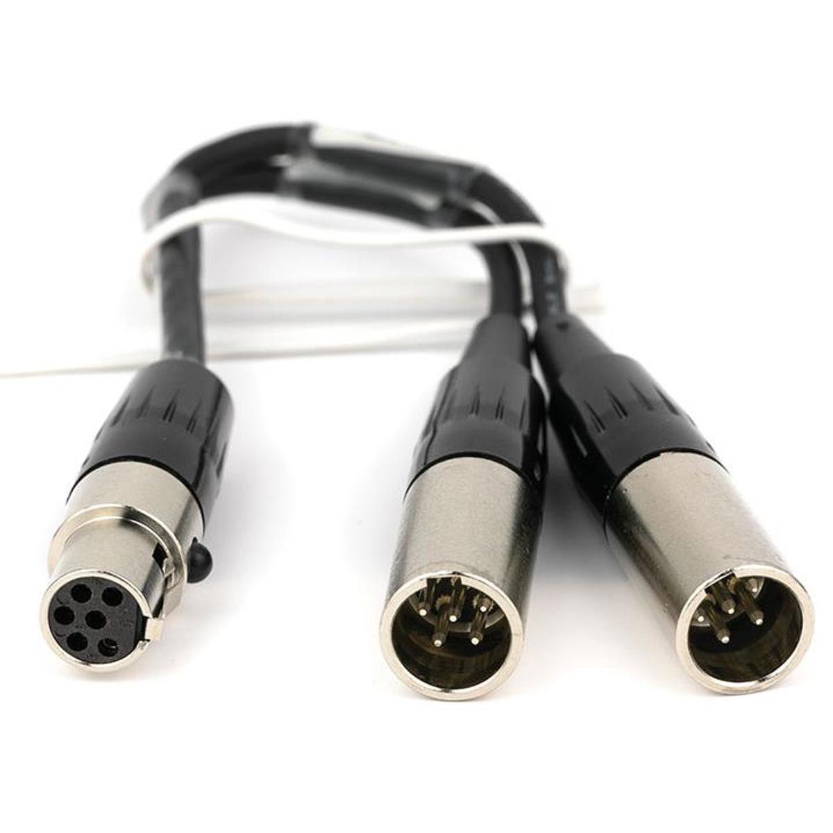 

Lectrosonics 6" Dual TA5M to TA6F Mic/Line Level Adapter Cable, DCHT Transmitter