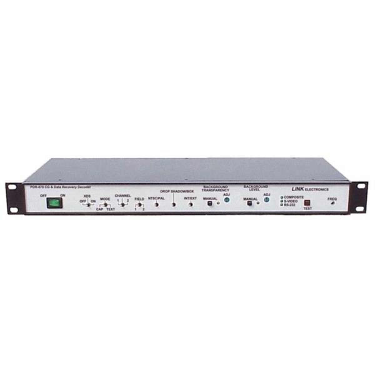 Image of Link Electronics Link ELectronics PDR-870 RS-232 Closed Caption and Data Recovery Decoder