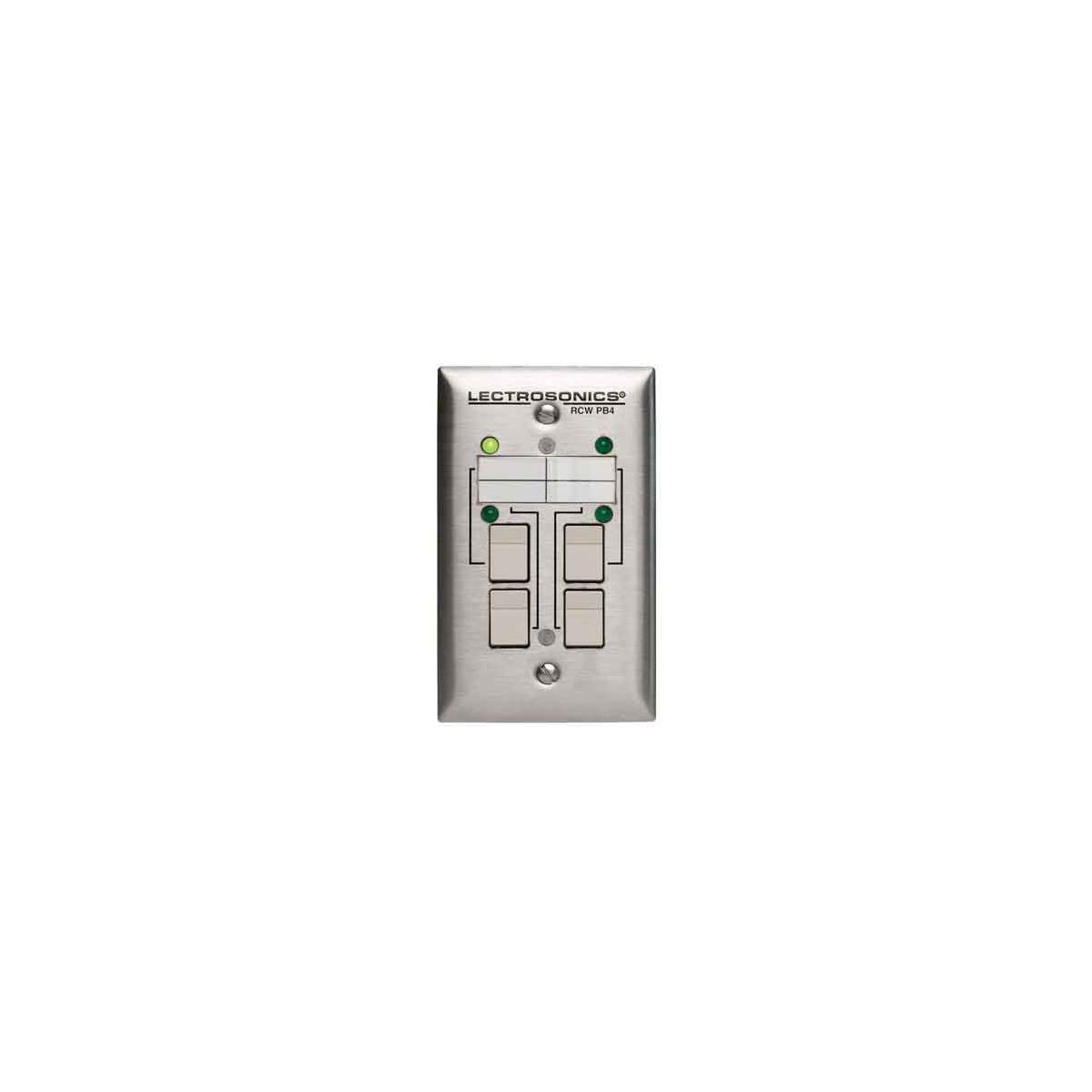Image of Lectrosonics RCWPB4 Wallplate Control Interface for DM Series Processors