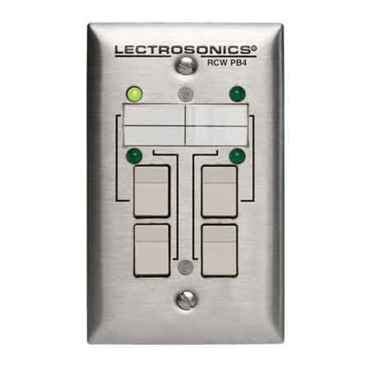 Image of Lectrosonics RCWPB4 Wallplate Control Interface for DM Series Processors