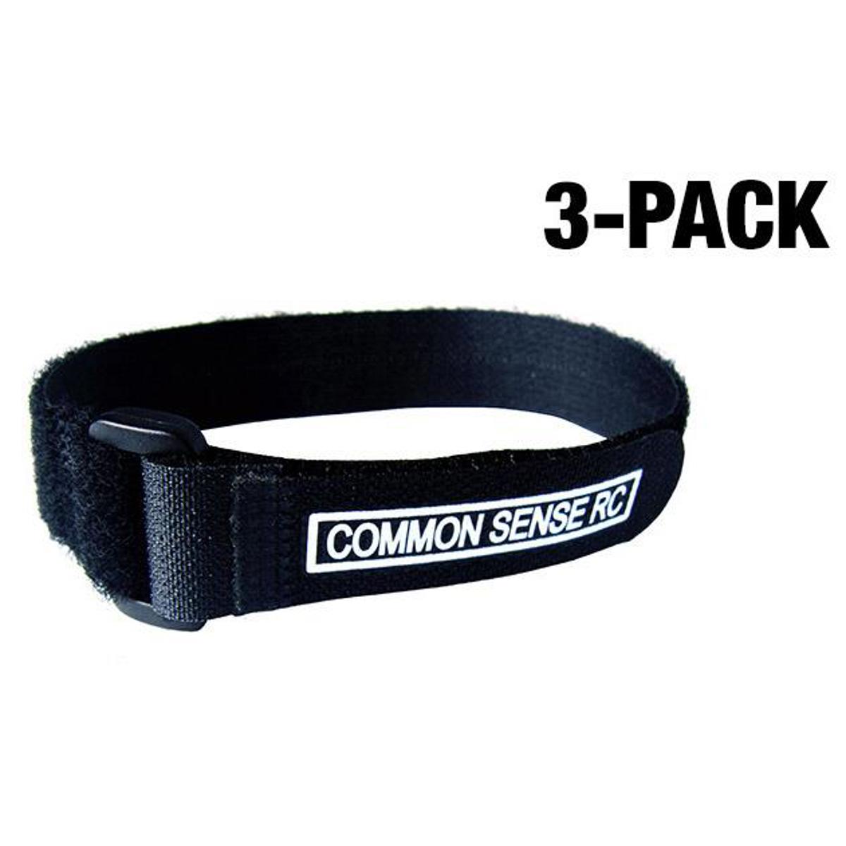 

COMMON SENSE RC Self-Securing Closure Battery Strap, 14", 3-Pack